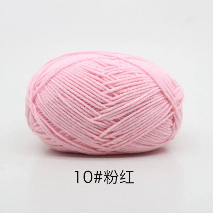 10 Mylb Skeins мягкие ручные вязаные детские крючки для вязания шерстью расчесывание хлопчатобумажная пряжа молочного цвета 4 Plys Hot 50 г/шт - Цвет: 10