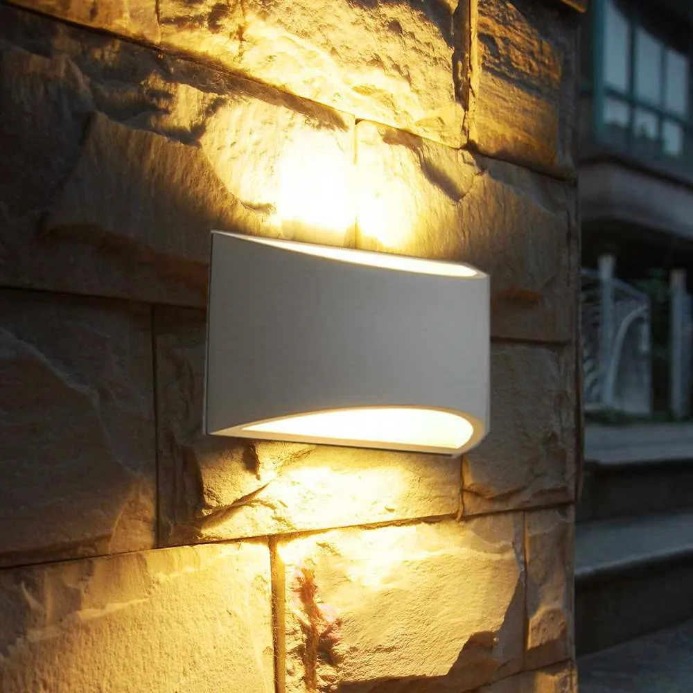 Ручной работы гипсовые настенные светильник 110 В 220 5 Вт Светодиодный бра дома фон