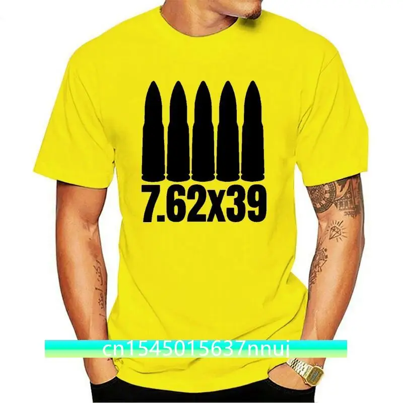 

New Bold 7 62 X 39 Ammo T Shirt; Ak 47 Sks & Vz 58 Ammunition Brand Cotton Men Basic Tops Fitness T Shirt Summer Hot Sale Te