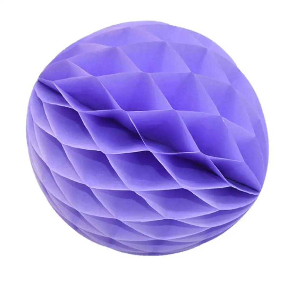 Light Purple 2 шт декоративные бумажные вафельные шары фестиваль фонарь Круглый Китайский бумажный фонарь Висячие шары для украшения для вечеринки, дня рождения - Цвет: Light Purple