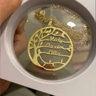 Мода Древо жизни ожерелье для женщин из нержавеющей стали ожерелье покрытое золотом ювелирные изделия нержавеющей стали подвеска специальный Рождественский подарок