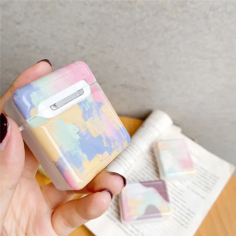 

3D Cute INS Graffiti Oil Painting Soft Silicone Headphone Earphone Case for Apple Airpods 1 2 3 Pro Wireless Headset Cover Gift