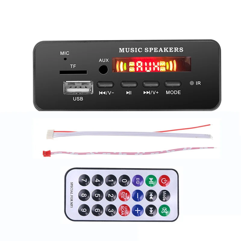 MP3 Bluetooth 5 0 плеер Музыкальный интегрированный декодер плата модуль USB FM Aux радио