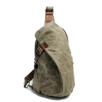new waterproof batik chest bag retro male canvas shoulder diagonal bag casual handbag dumpling bag