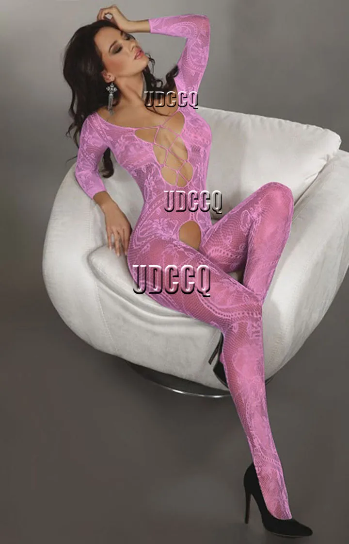 Горячая Пижама женское сексуальное нижнее белье комбинезон сетчатый цветочный