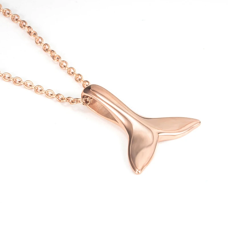 

Женское колье из нержавеющей стали под розовое золото