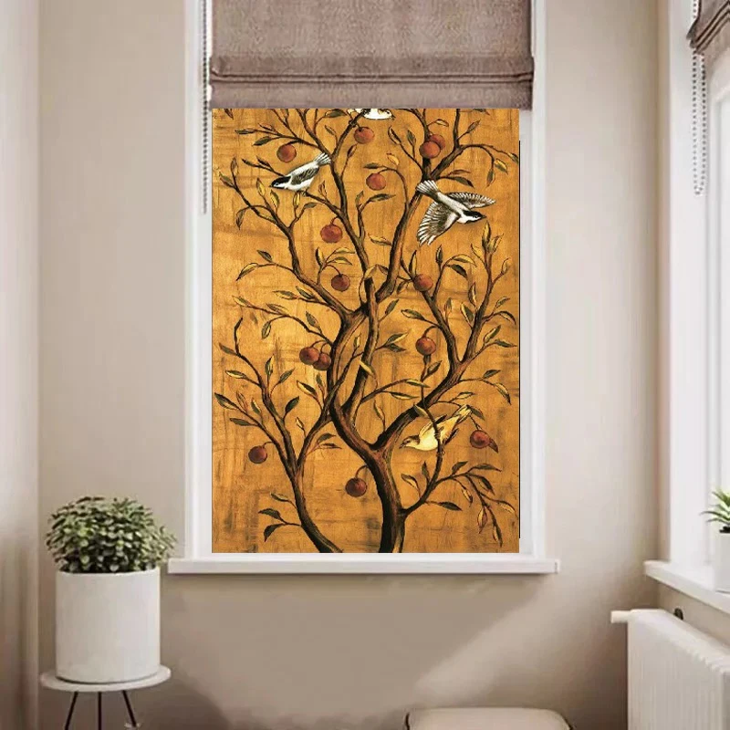 Оконные пленки на заказ прозрачные самоклеящиеся в винтажном китайском стиле