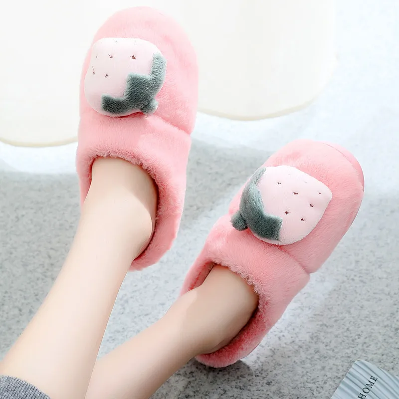 Indoor Warm Women Slippers Panda Plush Cute Female Girl Nonslip Memory Foam Cotton House |