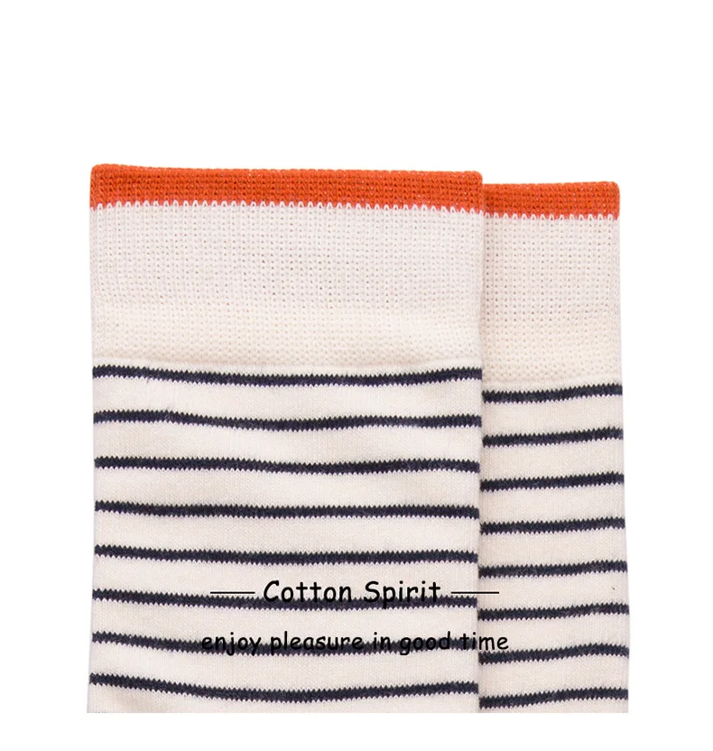 Women Men Solid Striped Cotton Sport Socks Ankle Socks Unisex Ivory Base Black Stripes Short Winter Socks 5 pairs/ lot AL182SC