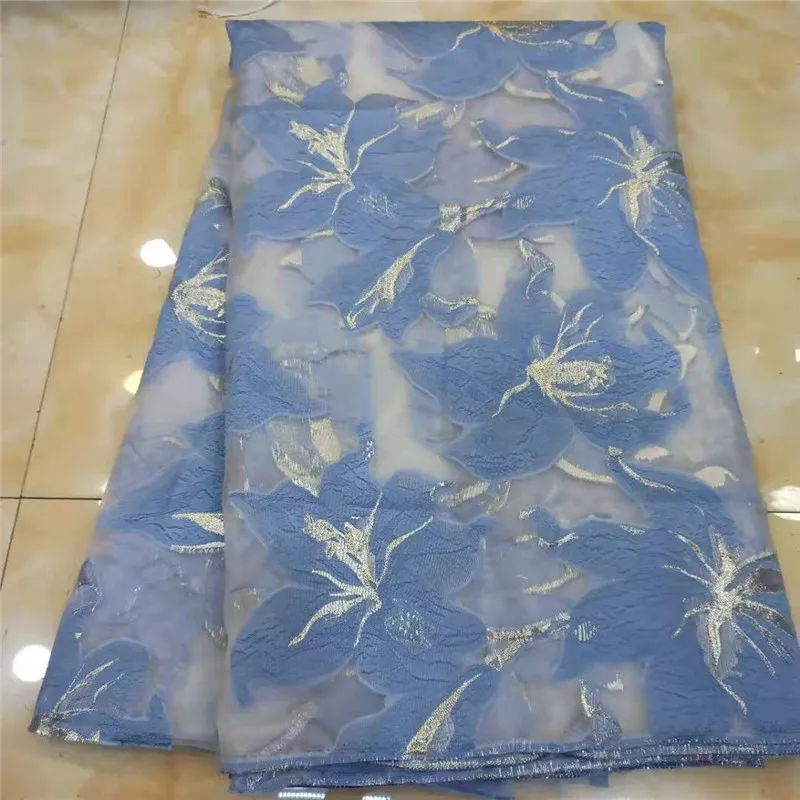 Новый дизайн жаккардовая органза с блестками Женская ткань Высококачественная
