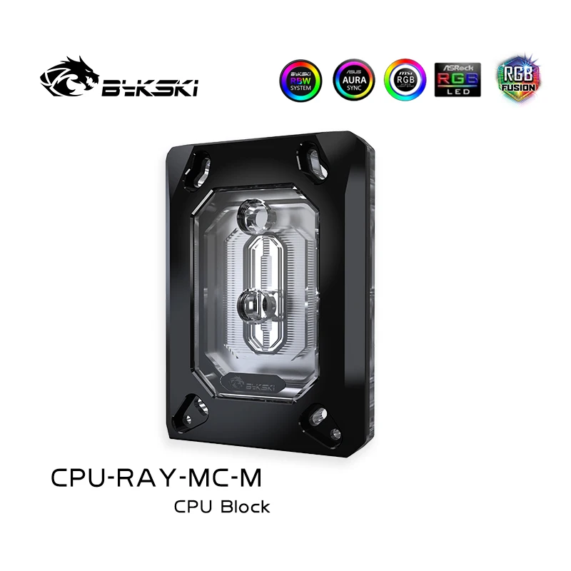 Bykski CPU-RAY-MC-M PC water cooling Radiator cpu cooler Water Block for AMD Ryzen 3/Ryzen5/Ryzen7/ThreadPipper/AM3/AM2/FM2/FM1 enlarge