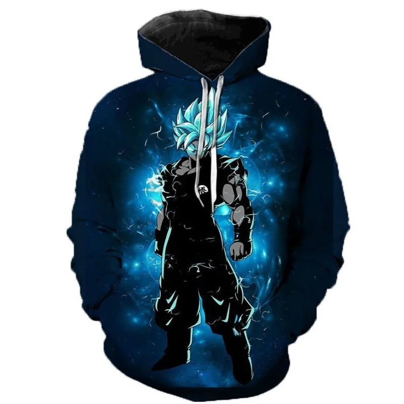 DBZ одежда для мужчин и женщин Весенняя модная верхняя одежда толстовки с капюшоном для мальчиков косплей японского аниме Dragon Ball и super Goku толстовки - Color: 5