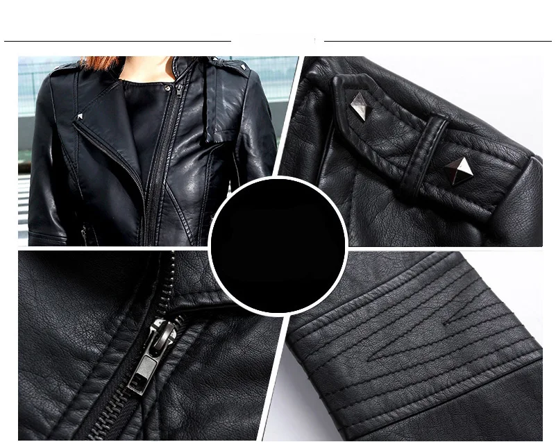 

2021 spring plus size leather jacket jaqueta feminina women coat casacos feminino sobretudo abrigo mujer manteau femme