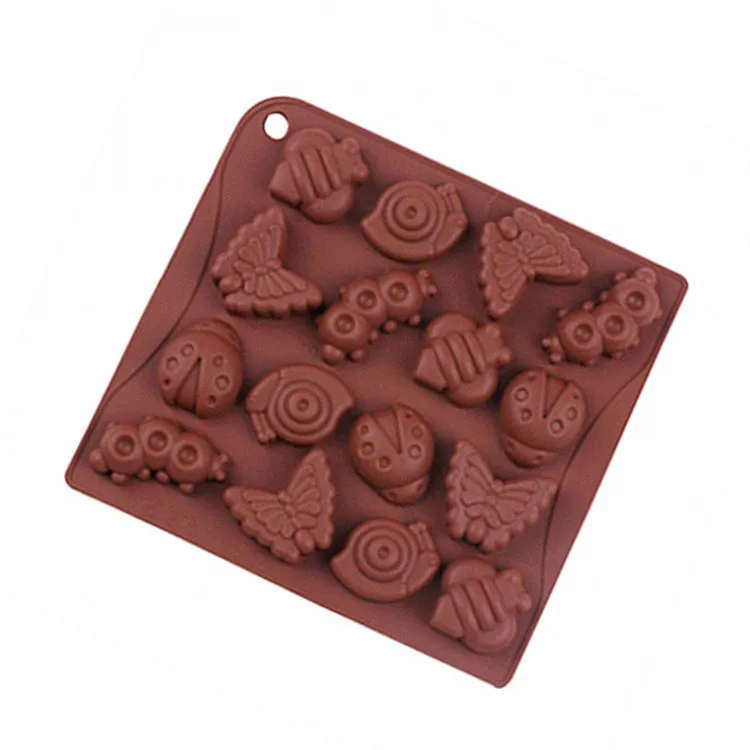 Силиконовая форма для шоколада в форме улитки 16 полости виде червя бабочки