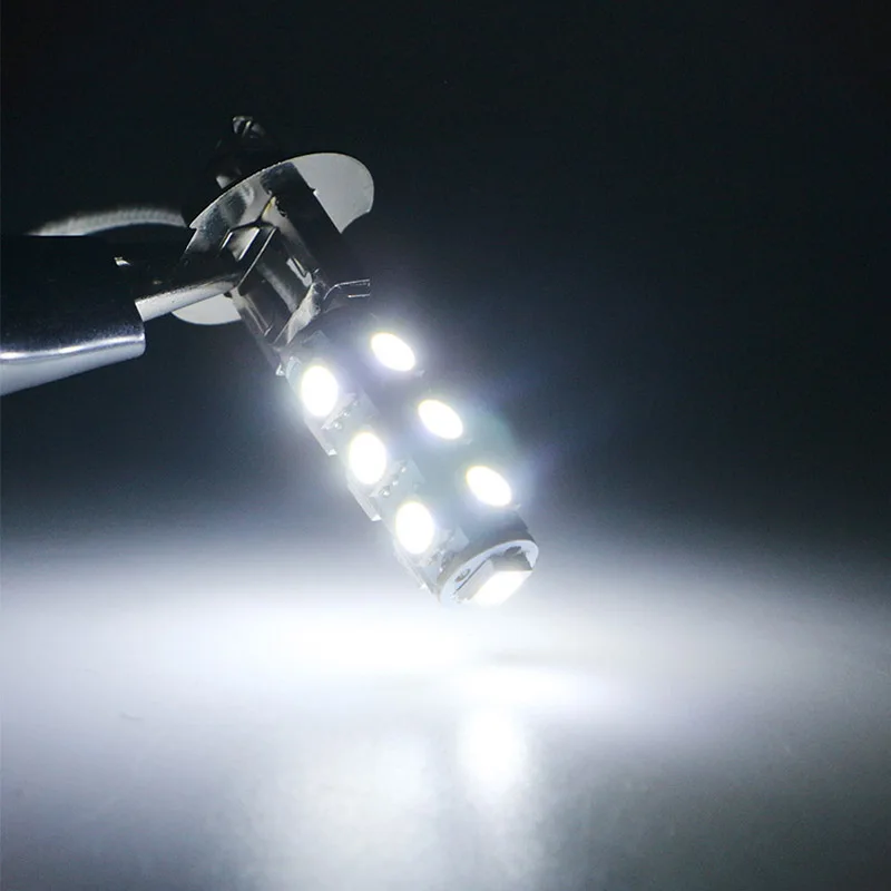 

H3 H1 LED Car Fog Light 5050 Chips 13SMD White Headlight Brightness LED Bulbs DC 12V Auto Lamp 6500K