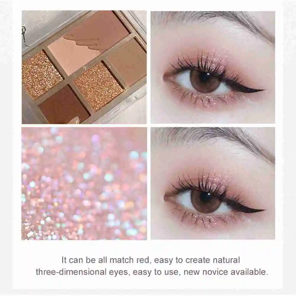 

New Matte Earth Color Eyeshadow Palette Shimmer Glitter Set Korean Delicate Long-lasting Eyeshadow Eye Waterproof Makeup C8K2
