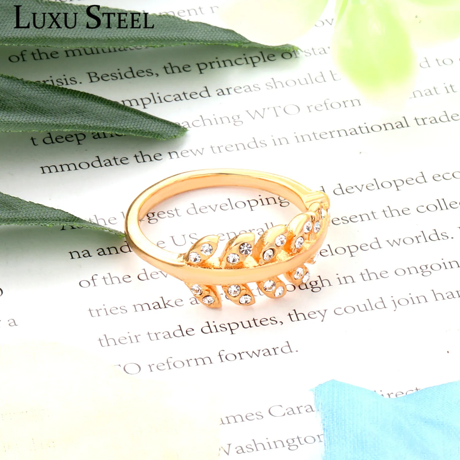 Женские кольца из нержавеющей стали LUXUSTEEL Аксессуары для девушек и женщин на