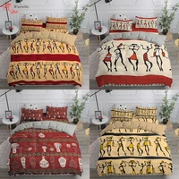 african woman bedding set duvet cover twin full queen king size comforter bedclothes 23piece 240220135150 bed cover dropship