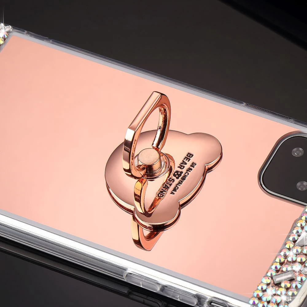 LAPOPNUT чехлы для телефонов Samsung Galaxy J6 2018 J4 Plus A8 A6 A7 с милым медведем кольцо пряжкой