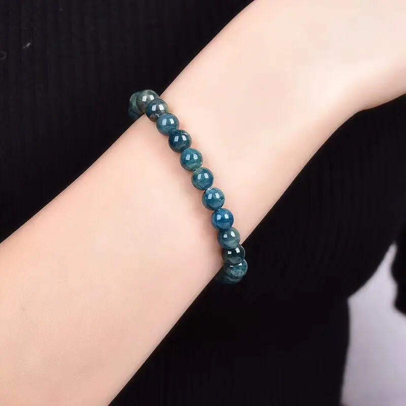 Синий апатитовый браслет kralen dames friendshipcharm браслеты для женщин bransoletka damsky