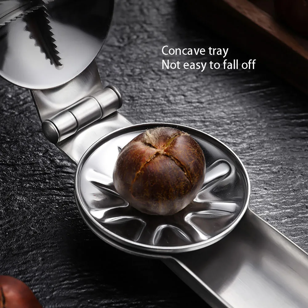 Премиум 2 в 1 быстрая нож с зажимом для каштанов Щелкунчик Шеллер щипцы грецких