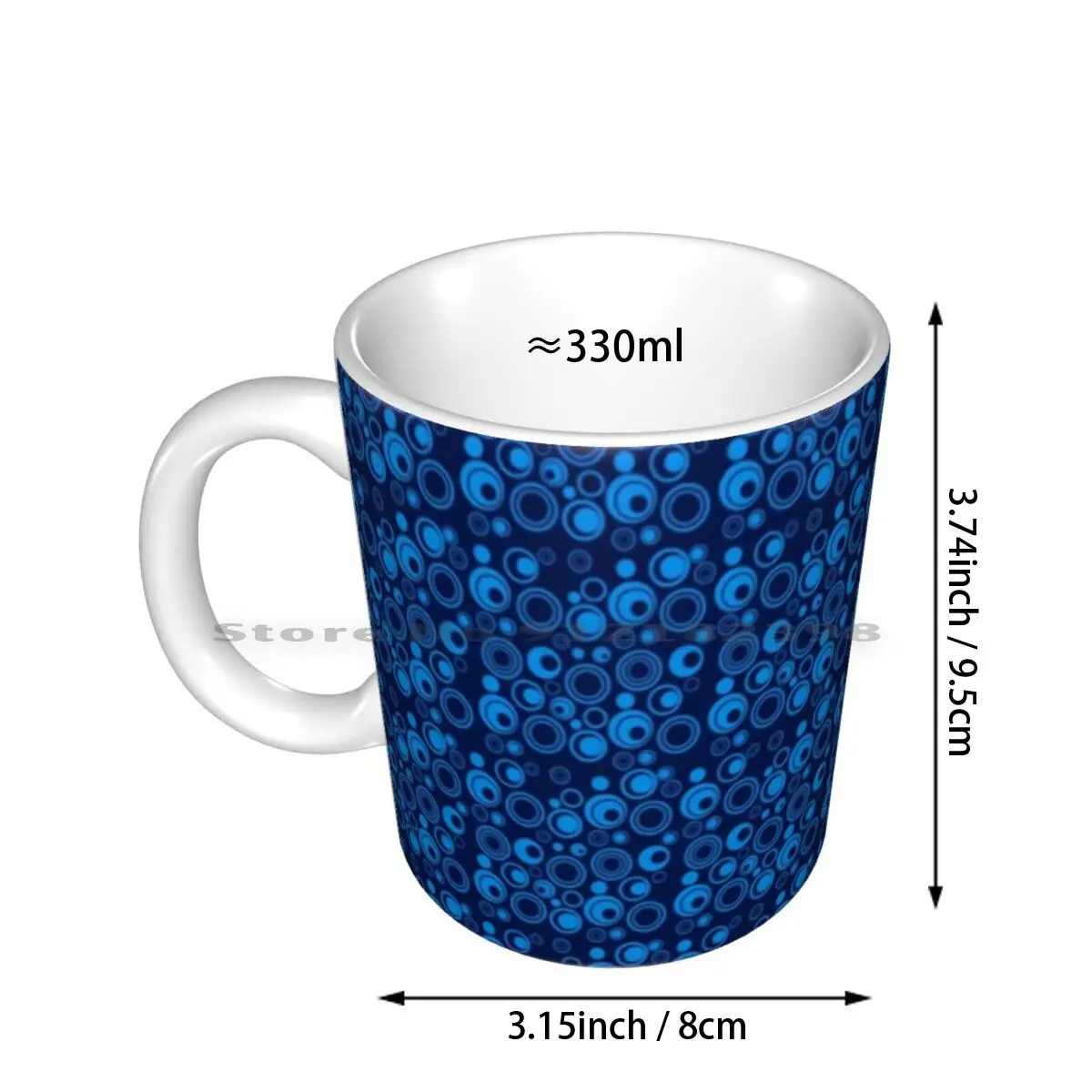 Latest Abstract Circle Pattern Design Ceramic Mugs Coffee Cups Milk Tea Mug Popular Trends Styles | Дом и сад