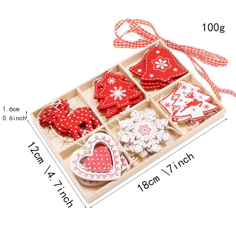 24 шт. Новогодние подвески из нетканого материала | Дом и сад