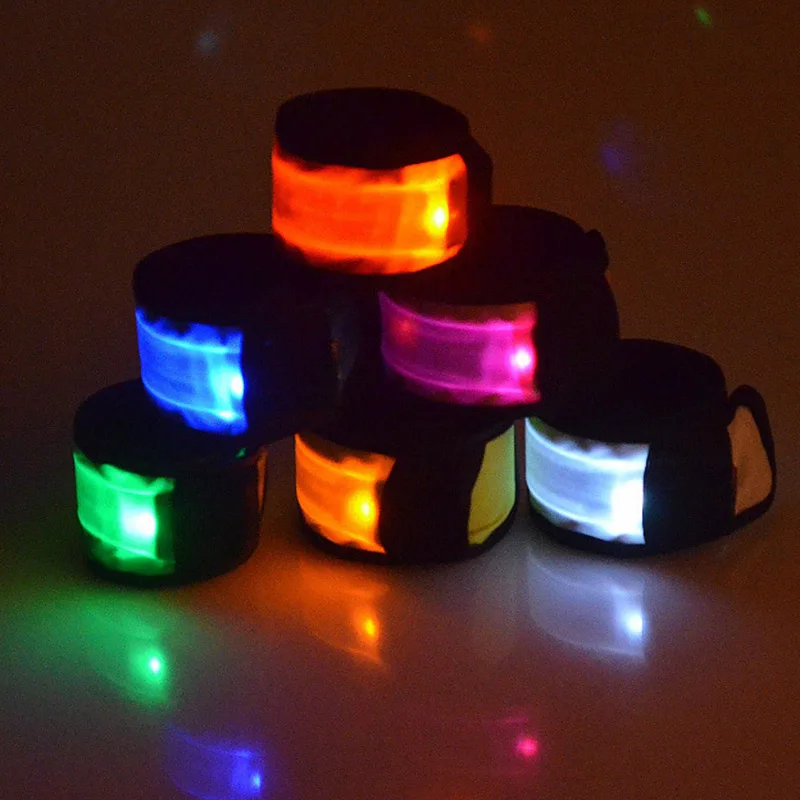 LED Light Strap Bracelets Wristband for Night Sports Running Riding Glow Safety Lamp WHShopping | Спорт и развлечения
