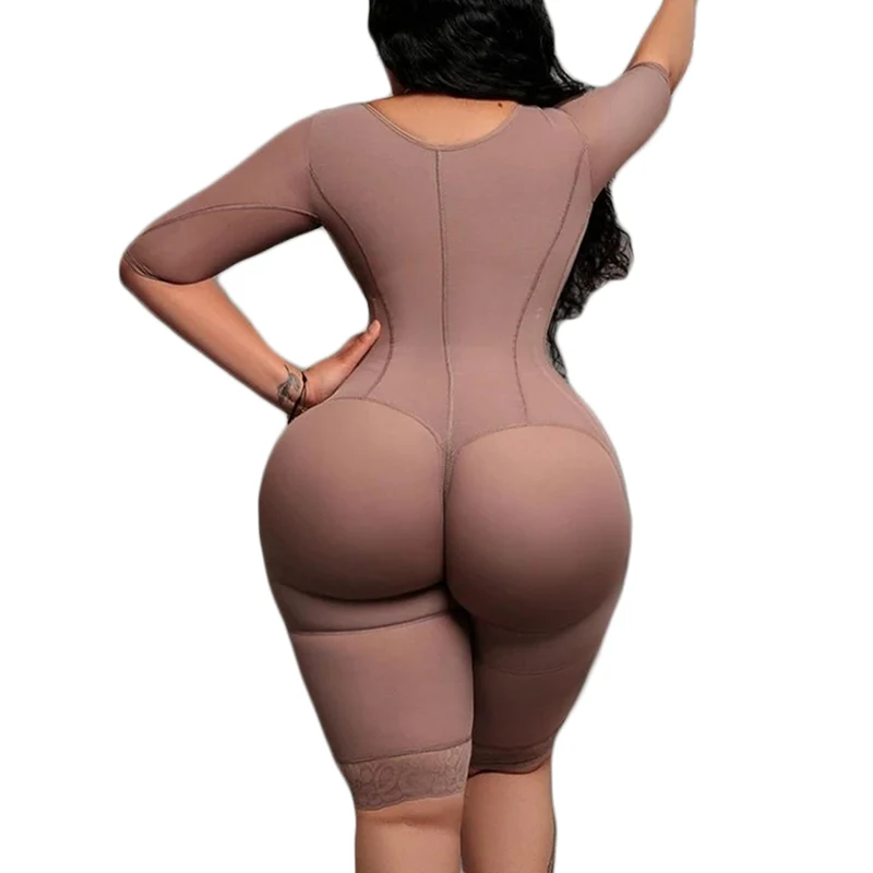 Women Post Liposuction High Compression Support Corset With Bra Body Shapers Skims Bodysuit Hourglass Figure Fajas Colombianas