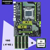 huananzhi x79 super motherboard cpu ram gaming set dual m 2 ssd slot cpu xeon e5 2650 v2 ram 16g44g recc 2 years warranty