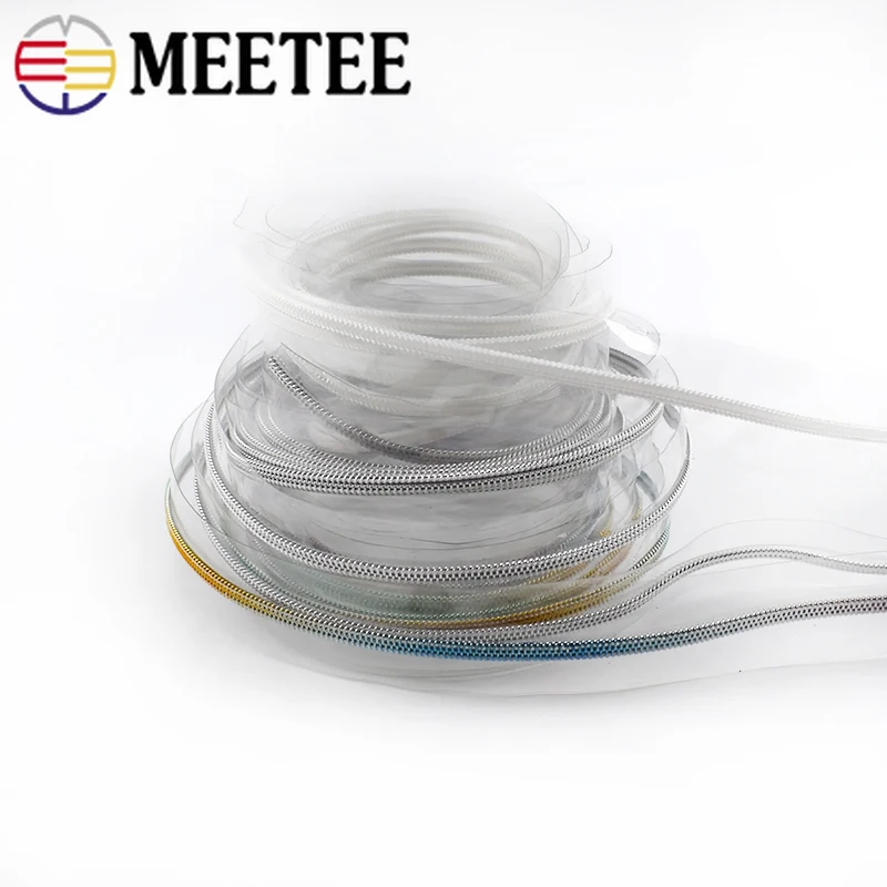 4Meters 3# 5# PVC Nylon Zipper for Sewing Sports Raincoat Pencilbag Zips Cosmetic Bag DIY Garment Accessories | Дом и сад