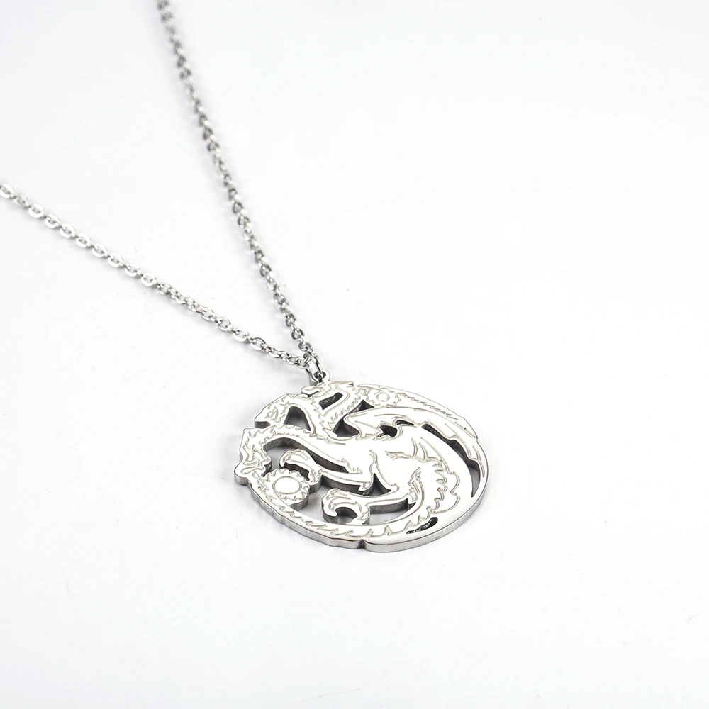 RIR Minimalist Golden Dragon Charm Necklace Exquisite Mythology Zodiac Lady Jewelry Stainless Steel | Украшения и аксессуары