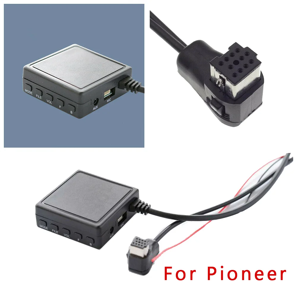 

USB Audio Cable AUX BT Bluetooth 5.0 Replacement Accessories For Pioneer Radio IP-BUS P99 P01 HI-FI Sound Microphone