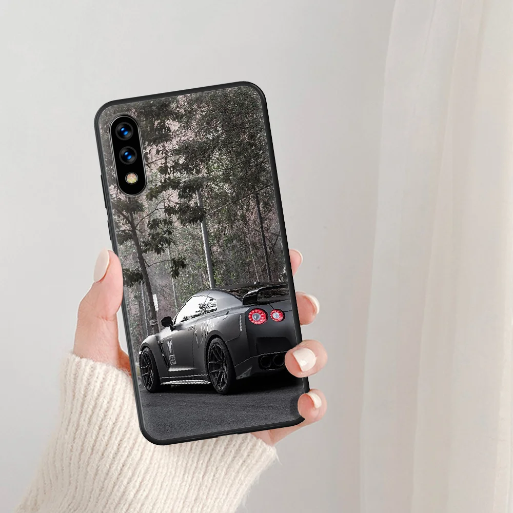 

Sport car GTR Fashion Phone Case For Huawei Honor 6A 7A 7C 8 8A 8X 9 9X 10 10i 20 Lite Pro Play black Prime Painting Cover Trend