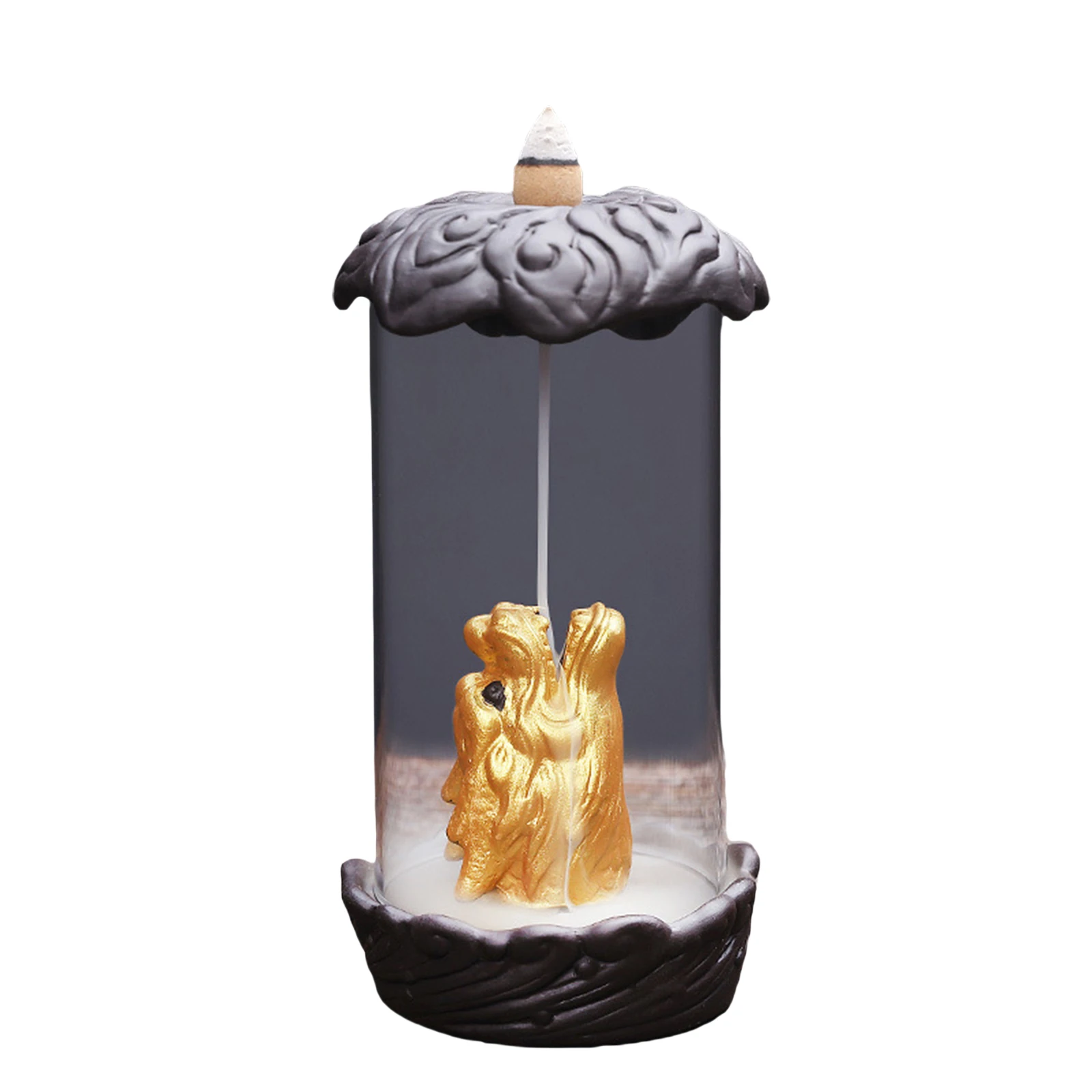 Incense Burner Dragon Head Holder Aroma Stove Household Desktop Decor for Sitting Room Bedroom | Дом и сад