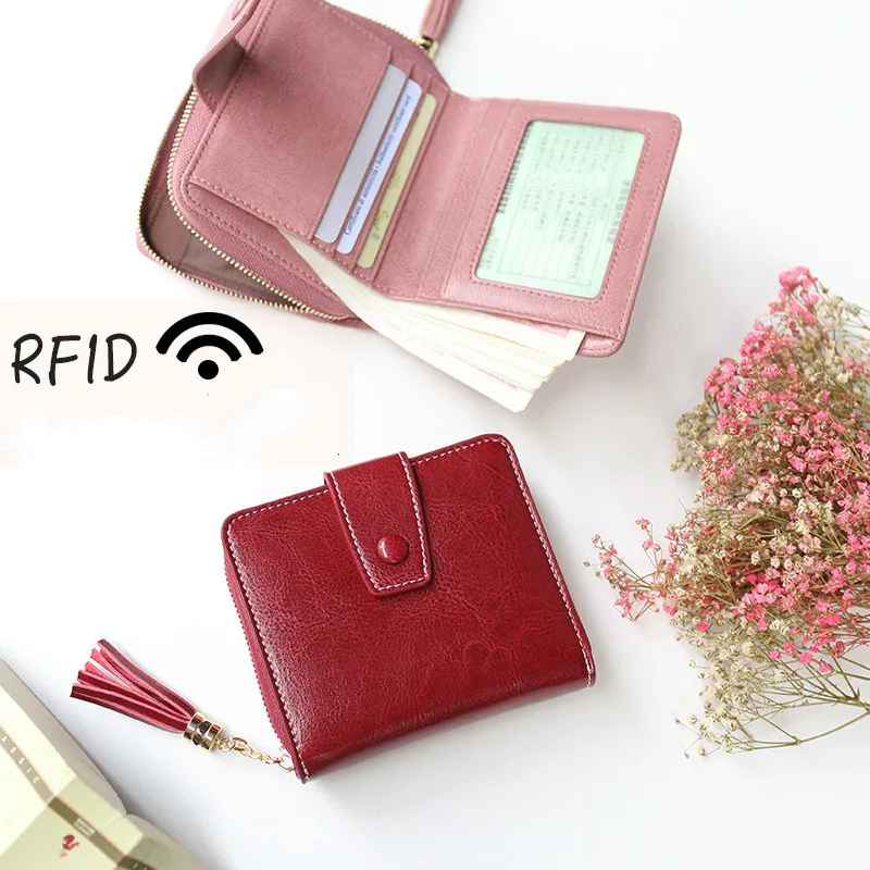 Кошелек из воловьей кожи Ccard Rfid женский клатч натуральной женские кошельки и