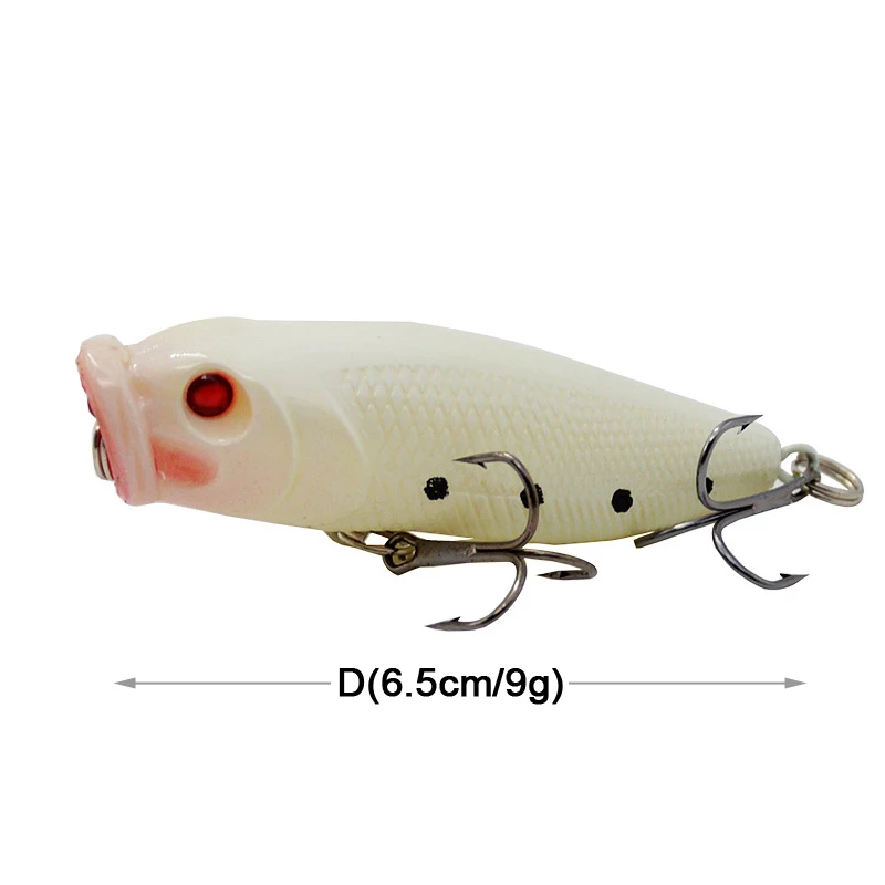 1pc x Luminous Minnow Hard Bait Artificial Bass Lures With Treble Hooks Crankbaits Pike Carp Pesca Fishing Tackle | Спорт и