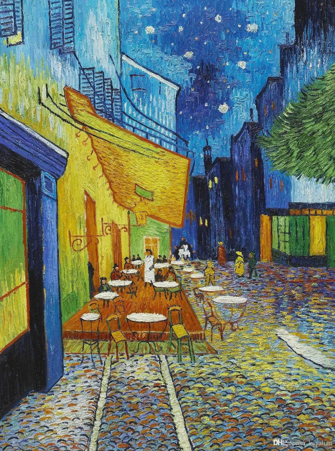 Картина Настенная с изображением Винсента Ван Гога кафе террасы ночью 12/24/36/47