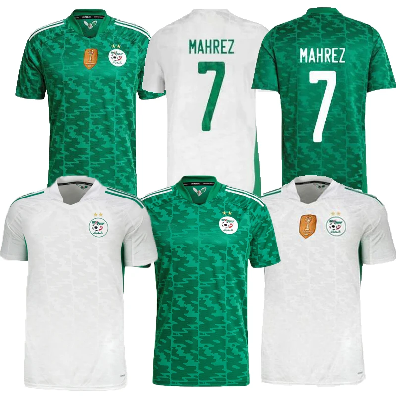 

2021 2022 new Algeria MAHREZ FEGHOULI Soccer Jerseys 2020 Africa Cup Two Stars SLIMANI BENNACER ATAL Home Away Football Shirt