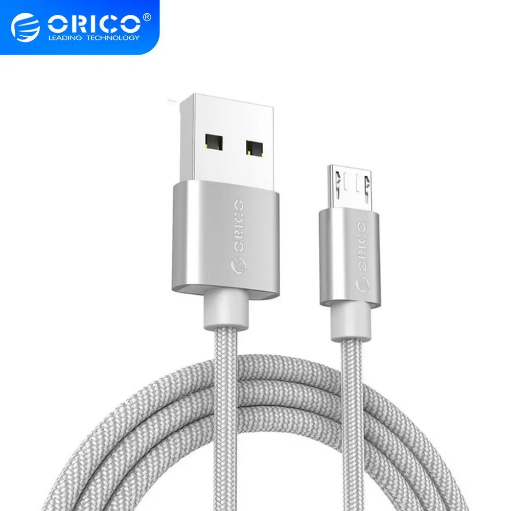 USB-кабель ORICO с Micro USB кабель для быстрой зарядки и передачи данных 2 4 А Xiaomi Huawei SamSung