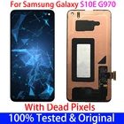 Оригинальный дисплей с точкой для SAMSUNG Galaxy S10E G970 SM-G970FDS G970U рамка дисплей + сенсорный экран дигитайзер в сборе Замена