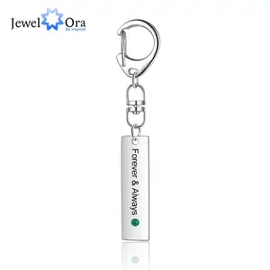 Брелок для ключей, из нержавеющей стали, с гравировкой по индивидуальному заказу