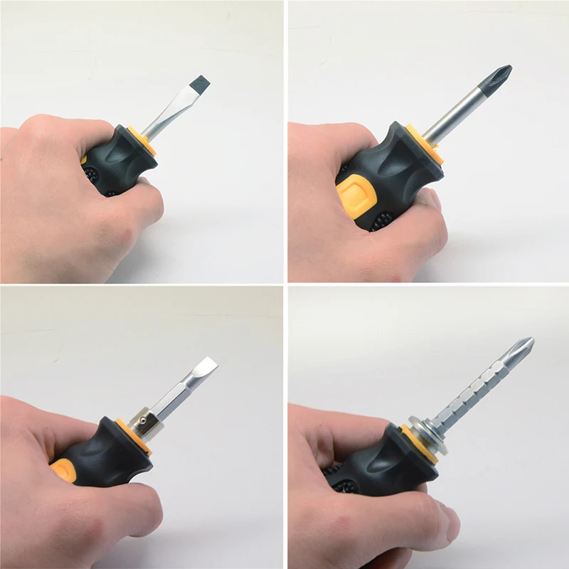 Double-Use Screwdriver Cross Flat Head Portable Removable Hand Tools Chrome Vanadium Steel Repair Tool Screw Driver | Инструменты