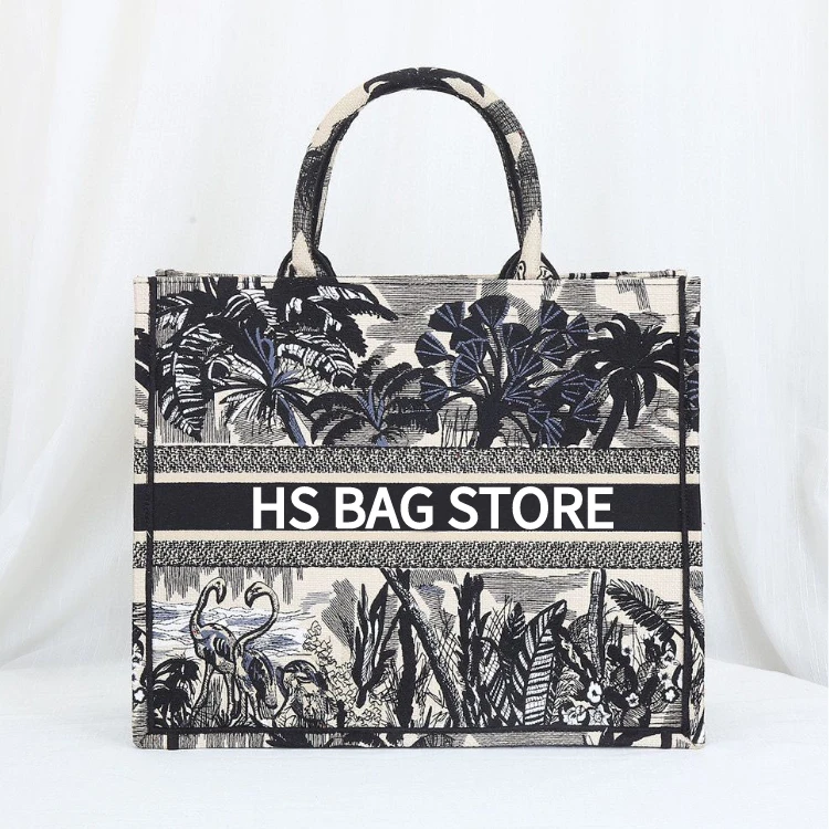 

Red Hearts Embroidery Letters Womens Fashion Leopard Best Quality Canvas Book Bags Ladies Shouler Tote Shopping Bag Handbag