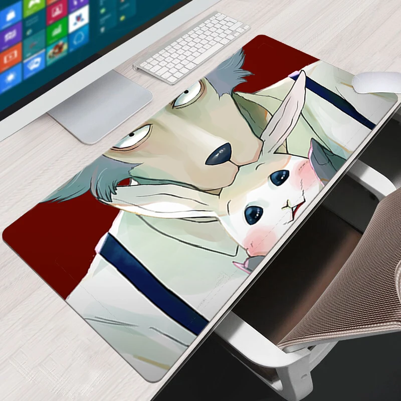 

BEASTARS Mouse Pad Rubber Material Seaming Waterproof Non-slip Desk Table Mat Gamer Mini Pc Gaming Keyboard Speed Mousepad