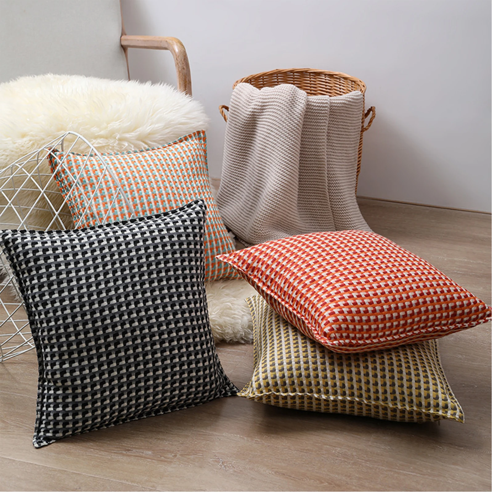 

Квадратные наволочки 45x45 см, наволочки без сердечника, наволочки для подушки, Чехол для автомобильного дивана, детской кровати