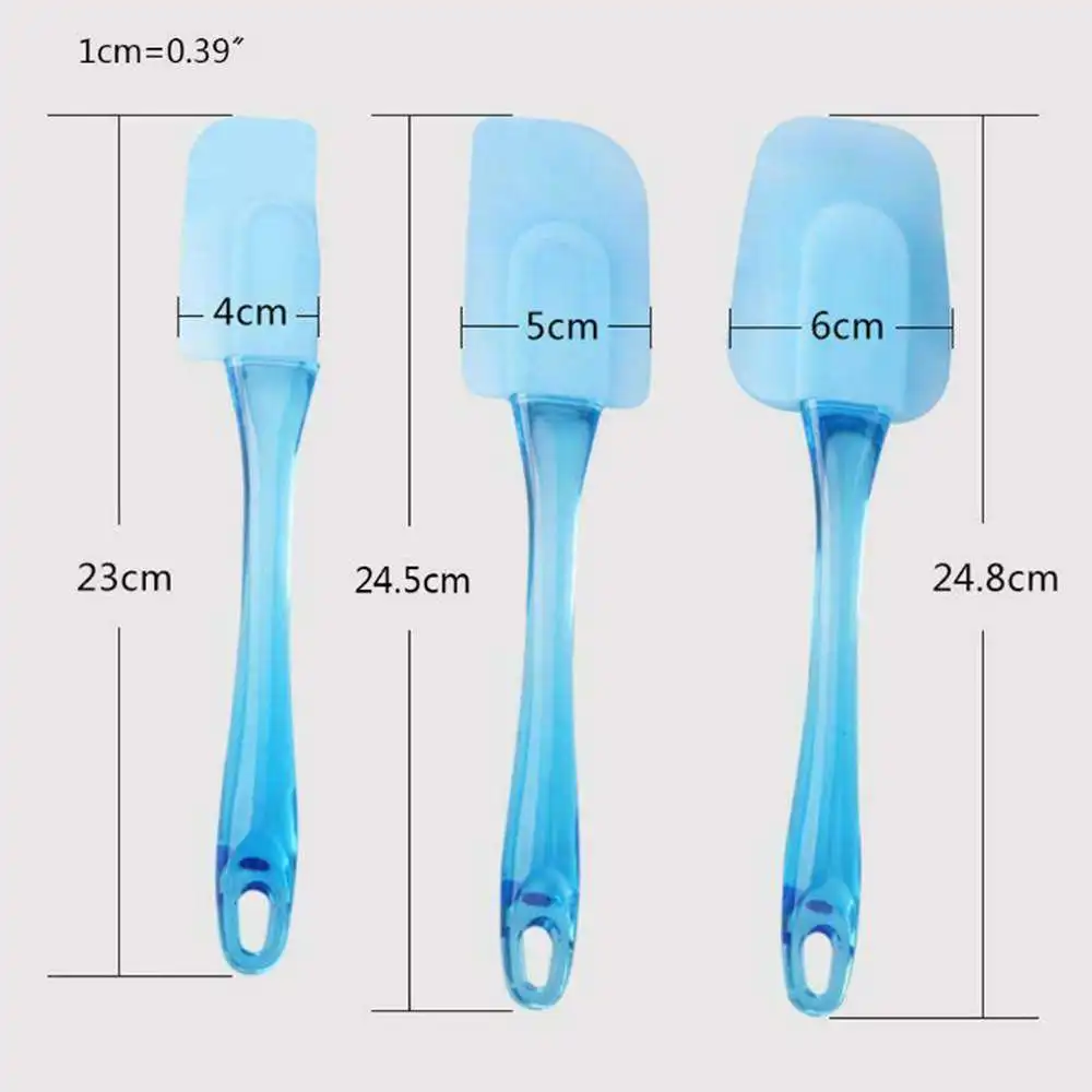 Набор из 3 шт. силиконовых шпателей шпатель для масла крема торта инструмент