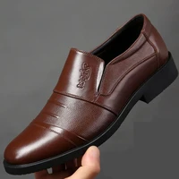 oxford shoes for men genuine leather suit brown black dress shoes men office shoe fashion vintage mens formal shoes man business