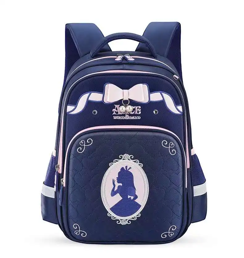 Disney Alice Frozen school bags for girls large capacity orthopdic primary school student backpack teenage girls mochila escolar