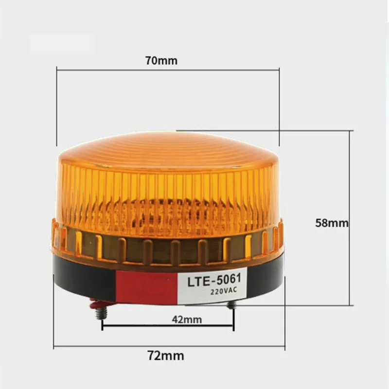 Ворот Водонепроницаемый мини лампа охранная сигнализация строб Предупреждение